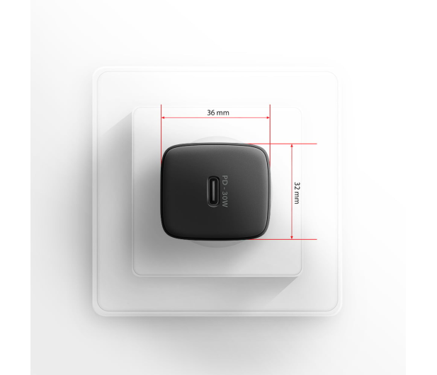 Axagon ACU-PD30, Sil 30W, 1x USB-C, PD3.0/PPS/QC4+/SFC/AFC/Apple - 1353457 - zdjęcie 6